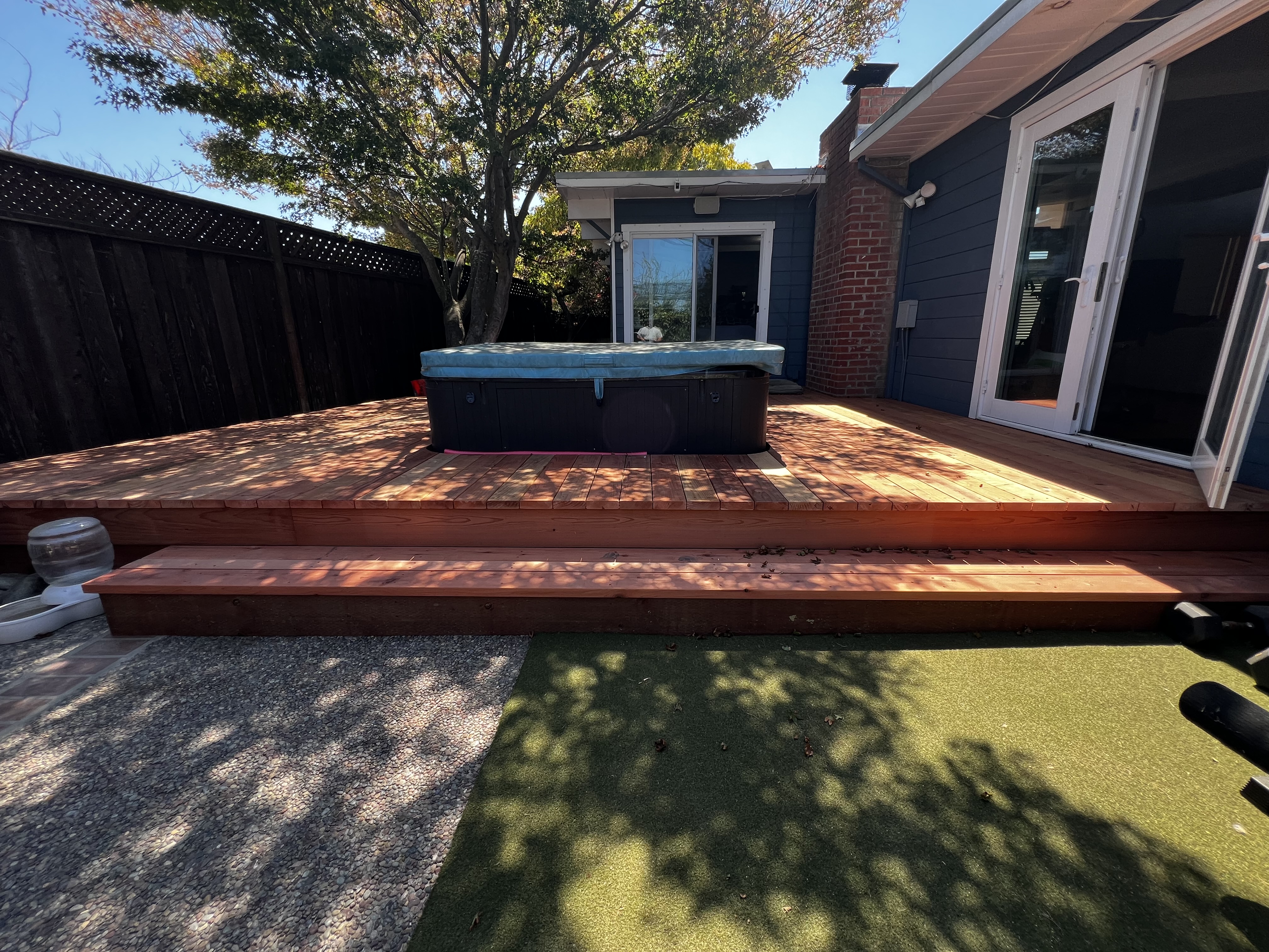 Backyard Deck & Hot Tub