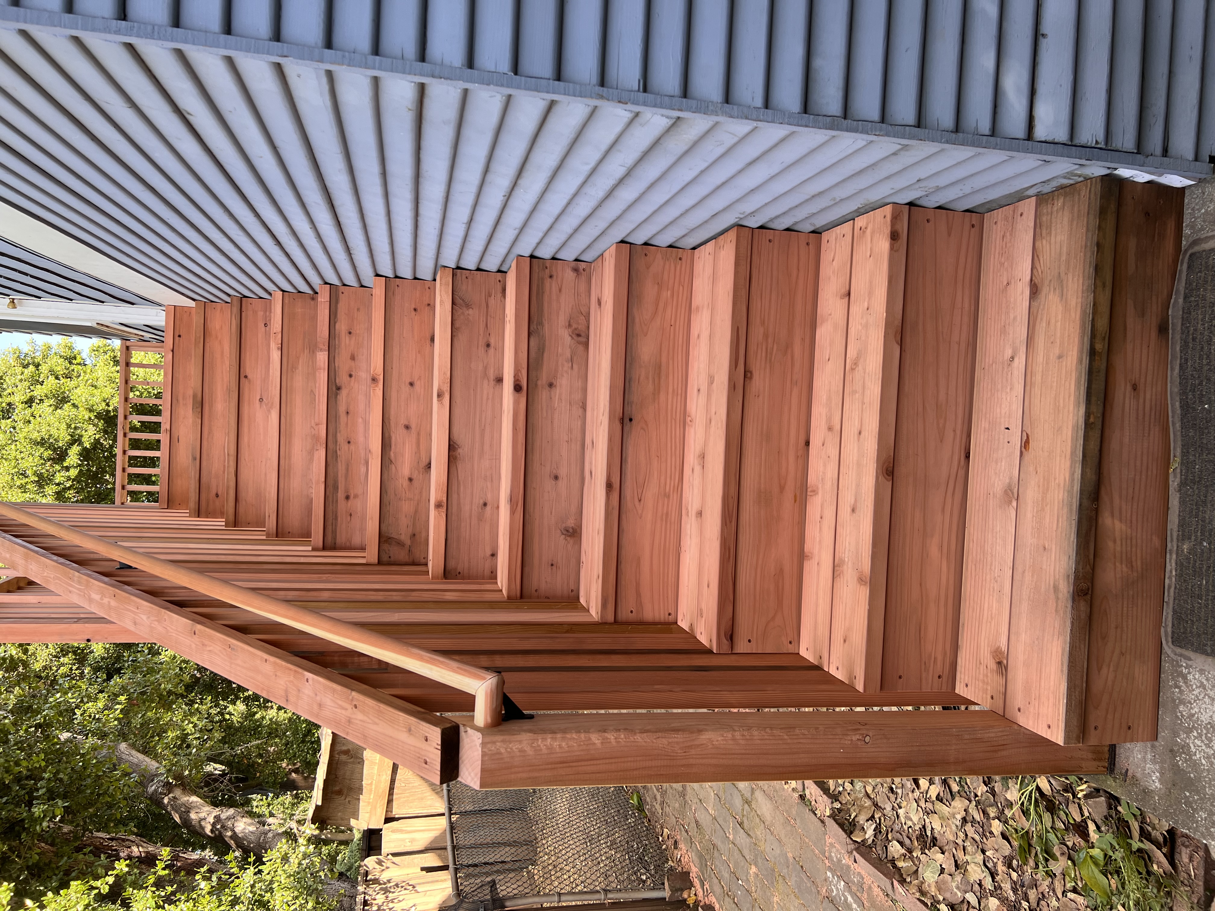 Outdoor Staircase & Second-Story Deck